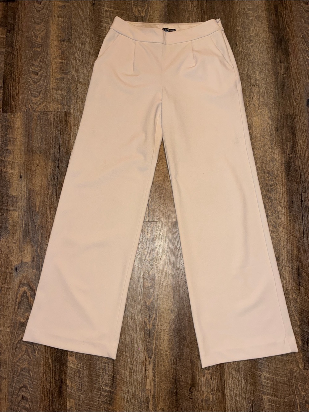 Express Wide Leg Pants - Light Pink